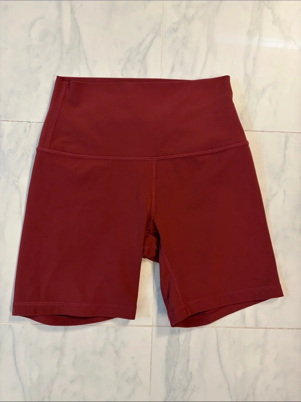lululemon athletica High-Rise Bike Shorts — Deep Burgundy